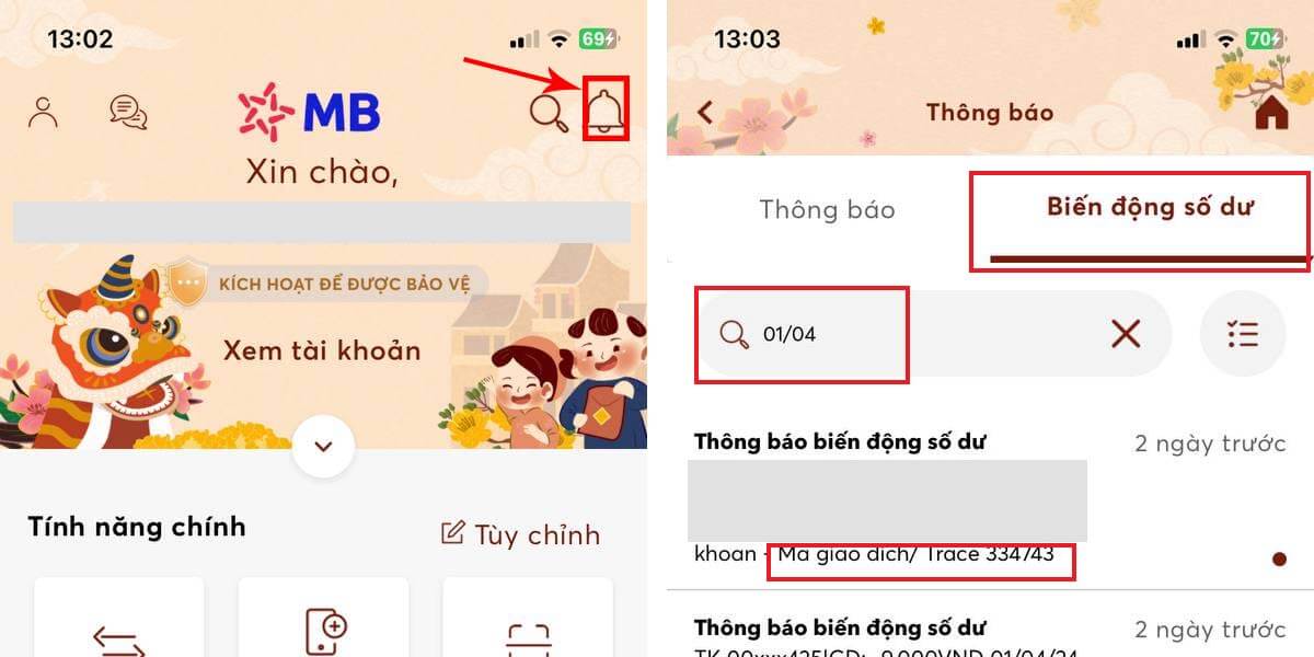 Tra cứu mã giao dịch MBbank để nạp tiền Iwin trên ứng dụng MBbank