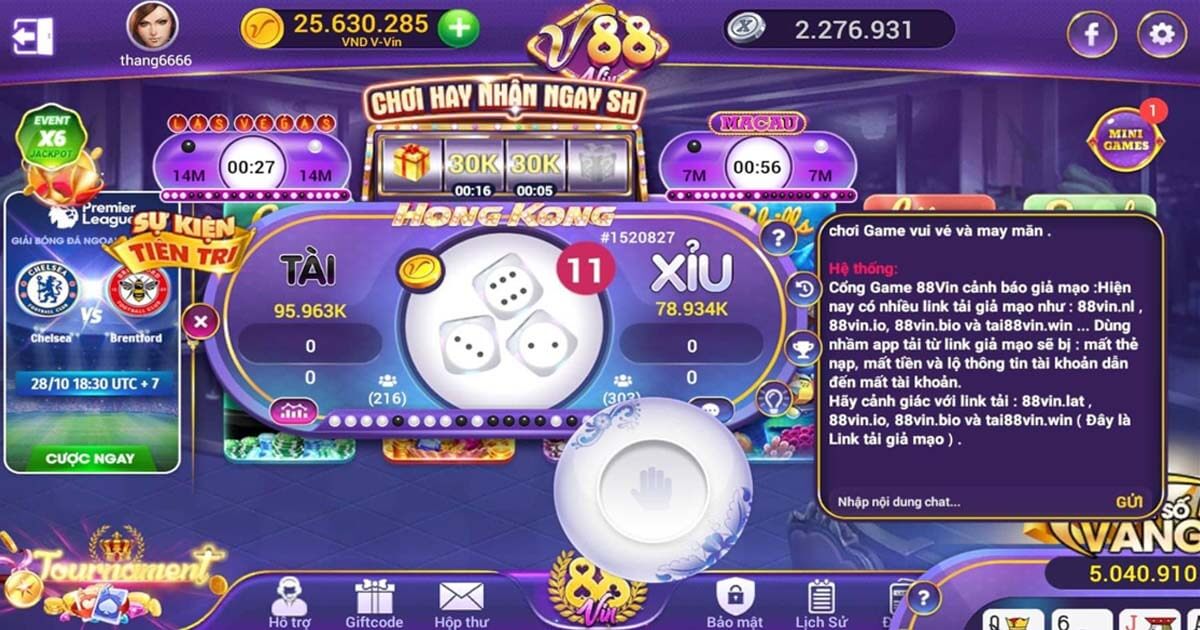 Cổng game bài đổi thưởng 88vin