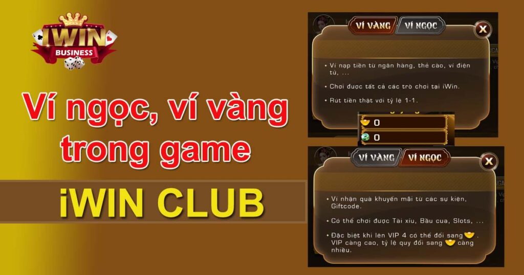 ví vàng trong game Iwin Club