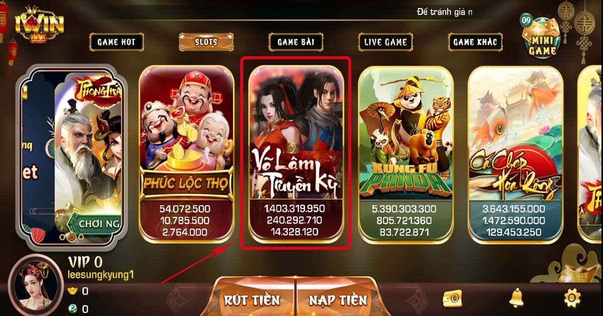 Giới thiệu game Võ Lâm Truyền Kỳ iWin